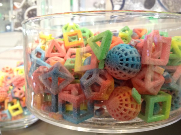 Pic. 6. There are sweets, printed with help three-dimensional print. 